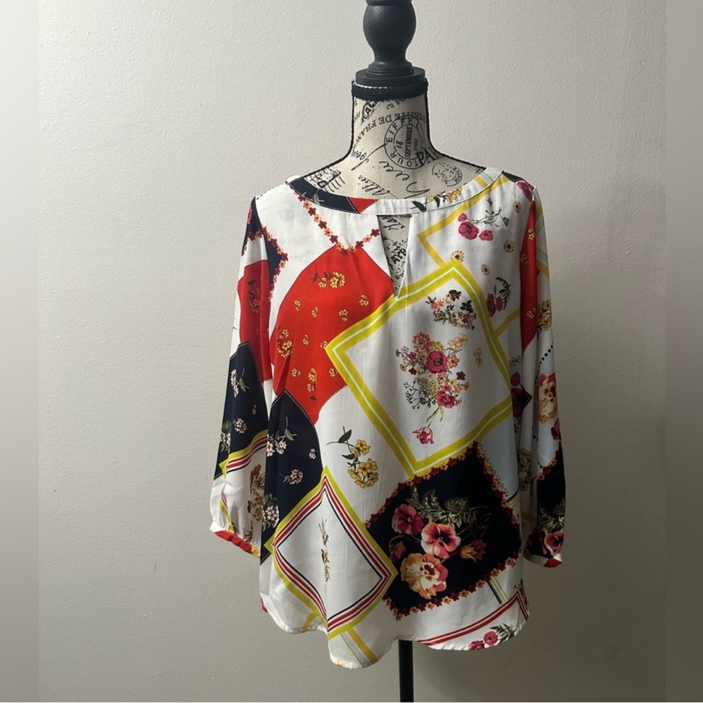 Floral Patchwork Women's Top